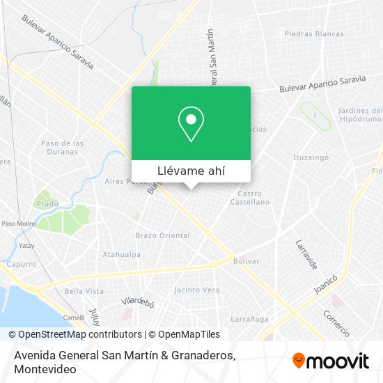 Mapa de Avenida General San Martín & Granaderos