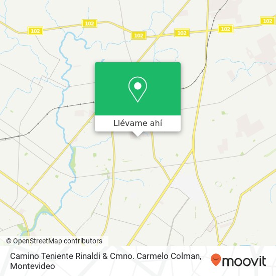 Mapa de Camino Teniente Rinaldi & Cmno. Carmelo Colman