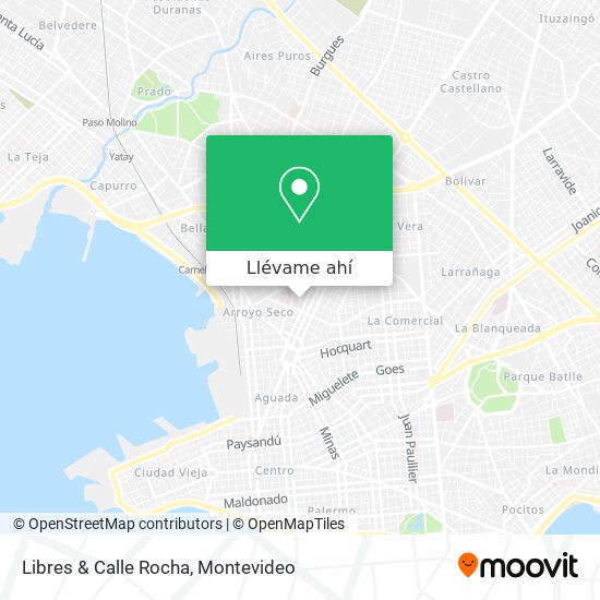 Mapa de Libres & Calle Rocha