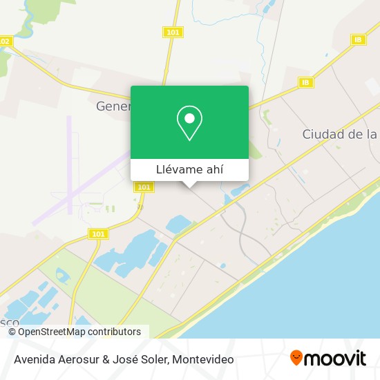 Mapa de Avenida Aerosur & José Soler