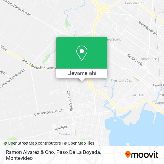 Mapa de Ramon Alvarez & Cno. Paso De La Boyada
