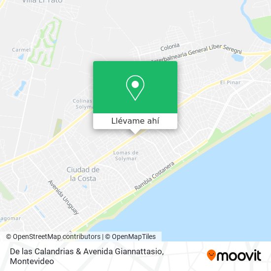 Mapa de De las Calandrias & Avenida Giannattasio