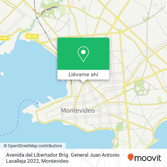 Mapa de Avenida del Libertador Brig. General Juan Antonio Lavalleja 2022