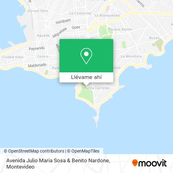 Mapa de Avenida Julio Maria Sosa & Benito Nardone