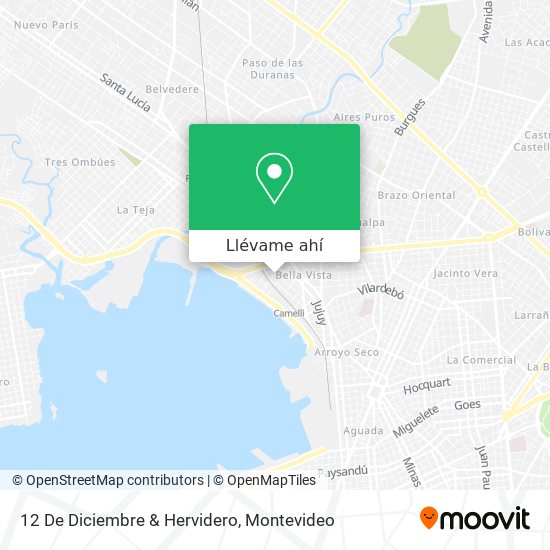 Mapa de 12 De Diciembre & Hervidero