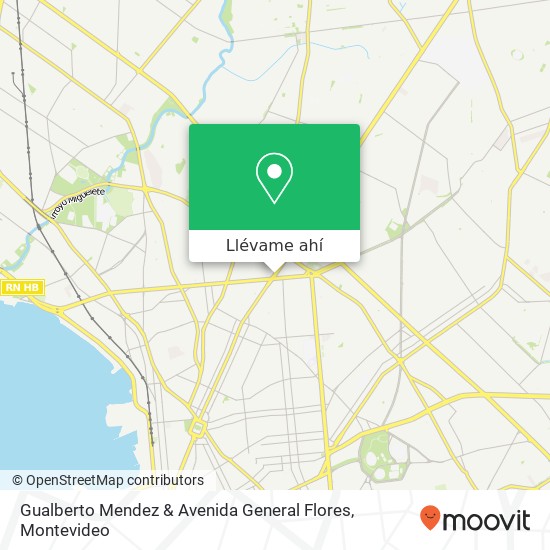 Mapa de Gualberto Mendez & Avenida General Flores