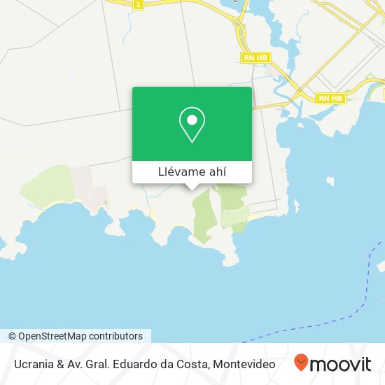 Mapa de Ucrania & Av. Gral. Eduardo da Costa