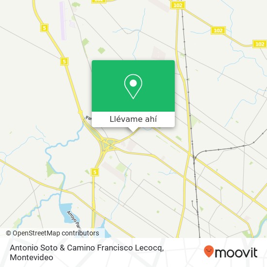 Mapa de Antonio Soto & Camino Francisco Lecocq