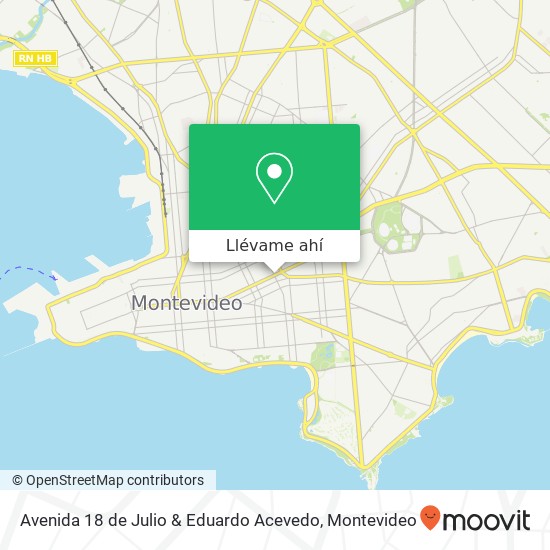 Mapa de Avenida 18 de Julio & Eduardo Acevedo