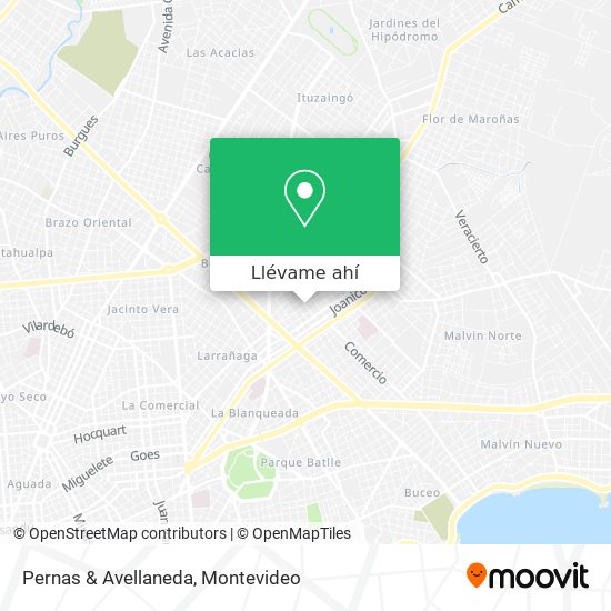 Mapa de Pernas & Avellaneda