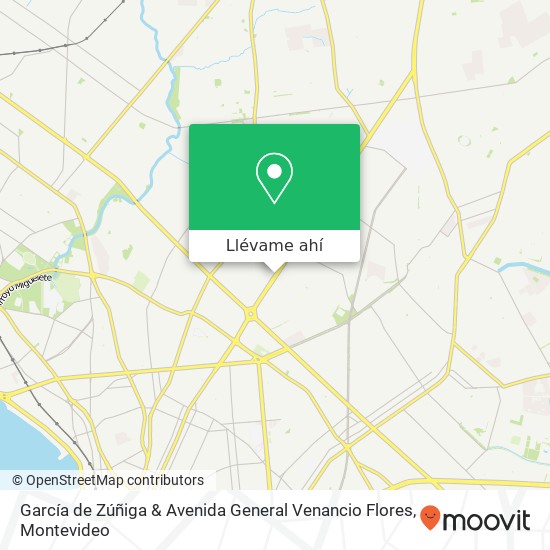 Mapa de García de Zúñiga & Avenida General Venancio Flores