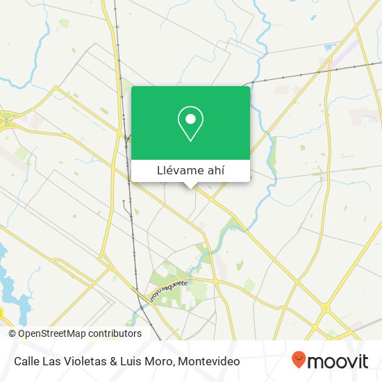 Mapa de Calle Las Violetas & Luis Moro