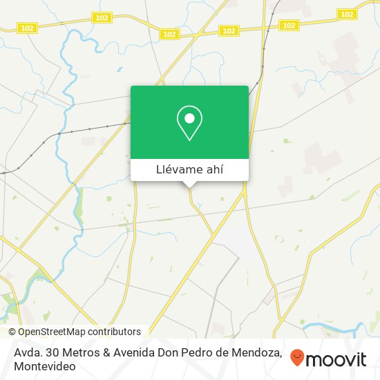 Mapa de Avda. 30 Metros & Avenida Don Pedro de Mendoza