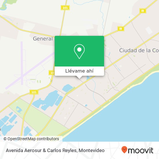 Mapa de Avenida Aerosur & Carlos Reyles