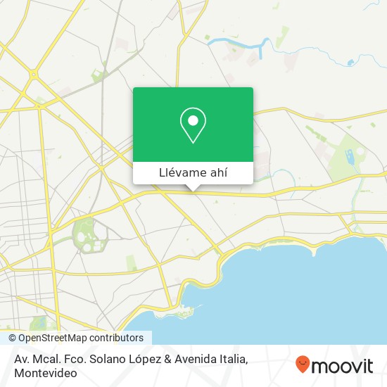 Mapa de Av. Mcal. Fco. Solano López & Avenida Italia