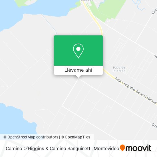Mapa de Camino O'Higgins & Camino Sanguinetti
