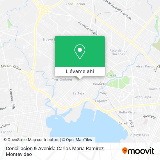 Mapa de Conciliación & Avenida Carlos María Ramírez