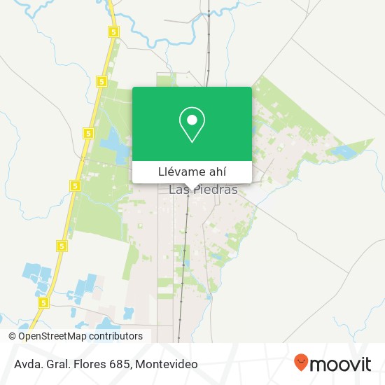 Mapa de Avda. Gral. Flores 685