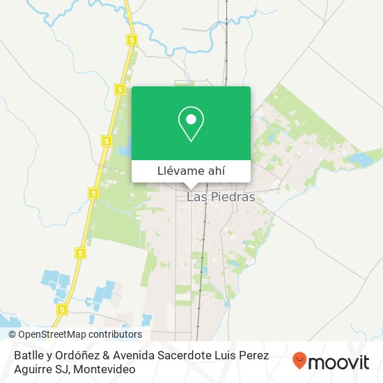 Mapa de Batlle y Ordóñez & Avenida Sacerdote Luis Perez Aguirre SJ