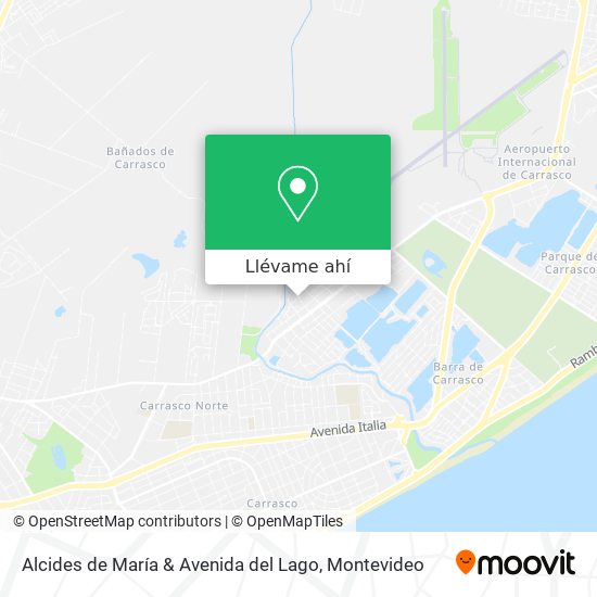 Mapa de Alcides de María & Avenida del Lago