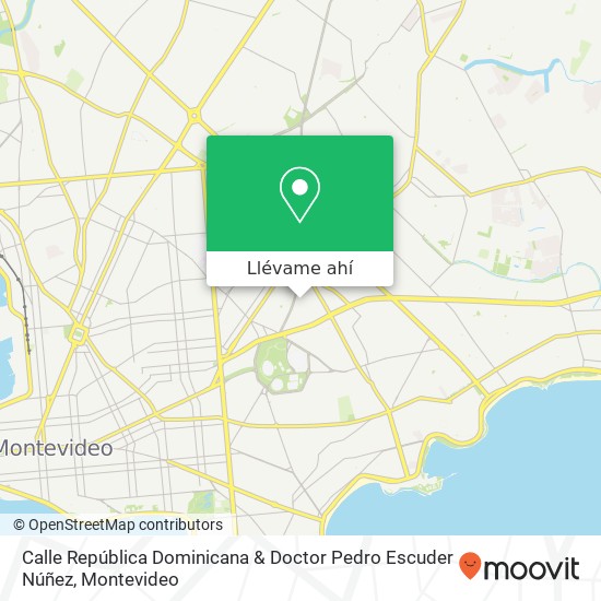 Mapa de Calle República Dominicana & Doctor Pedro Escuder Núñez