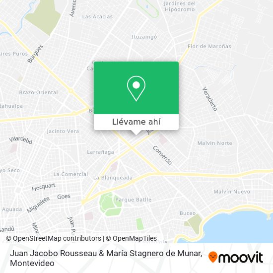 Mapa de Juan Jacobo Rousseau & María Stagnero de Munar