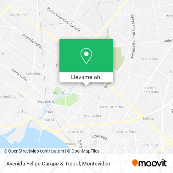 Mapa de Avenida Felipe Carapé & Trebol
