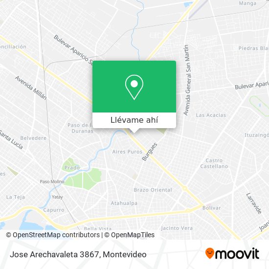 Mapa de Jose Arechavaleta 3867