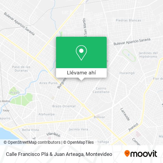 Mapa de Calle Francisco Plá & Juan Arteaga