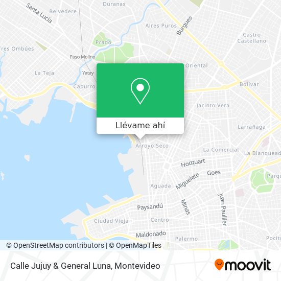 Mapa de Calle Jujuy & General Luna