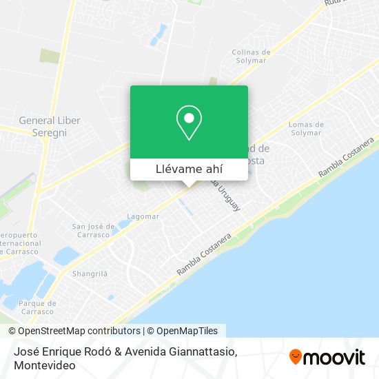 Mapa de José Enrique Rodó & Avenida Giannattasio