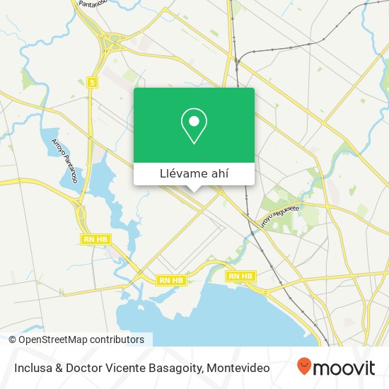 Mapa de Inclusa & Doctor Vicente Basagoity