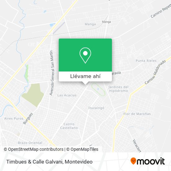 Mapa de Timbues & Calle Galvani