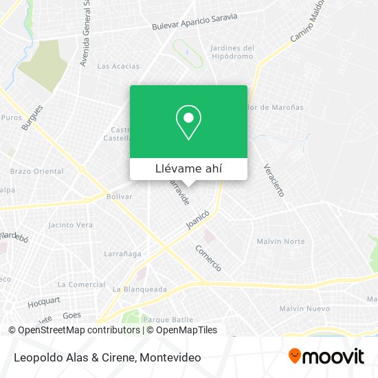 Mapa de Leopoldo Alas & Cirene