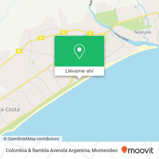 Mapa de Colombia & Rambla Avenida Argentina