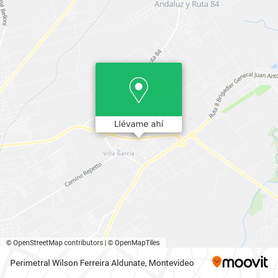 Mapa de Perimetral Wilson Ferreira Aldunate
