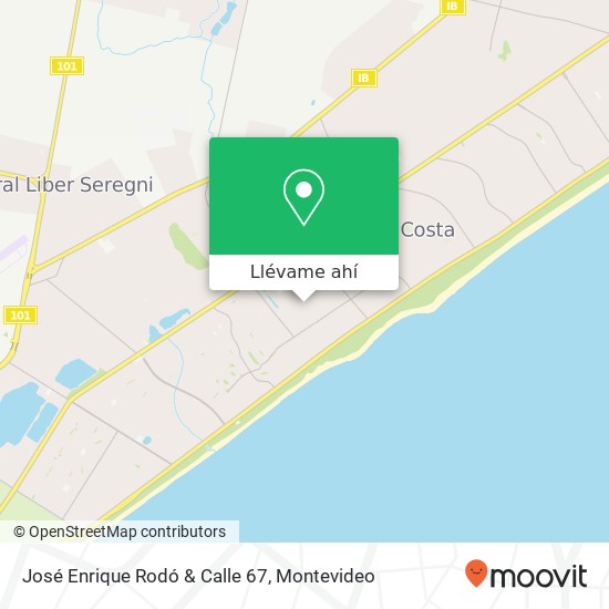 Mapa de José Enrique Rodó & Calle 67