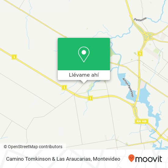 Mapa de Camino Tomkinson & Las Araucarias