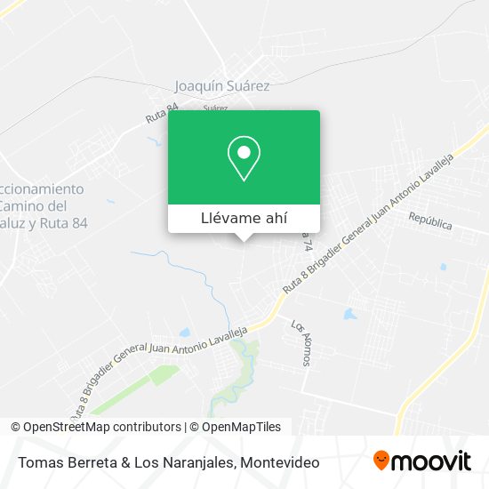 Mapa de Tomas Berreta & Los Naranjales