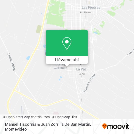 Mapa de Manuel Tiscornia & Juan Zorrilla De San Martin