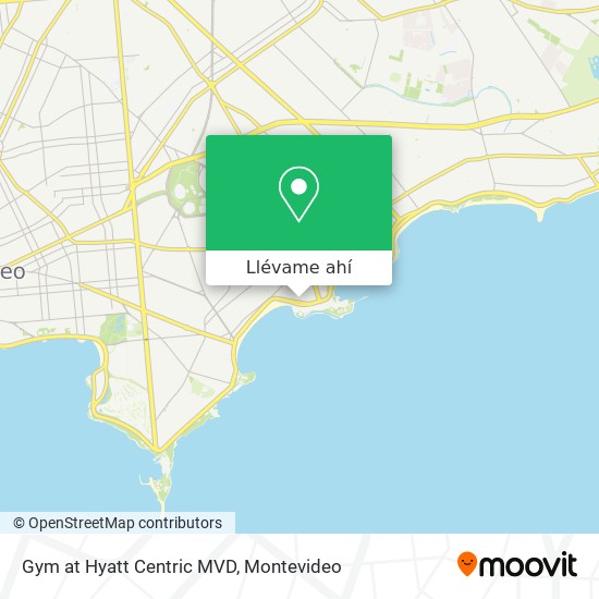 Mapa de Gym at Hyatt Centric MVD