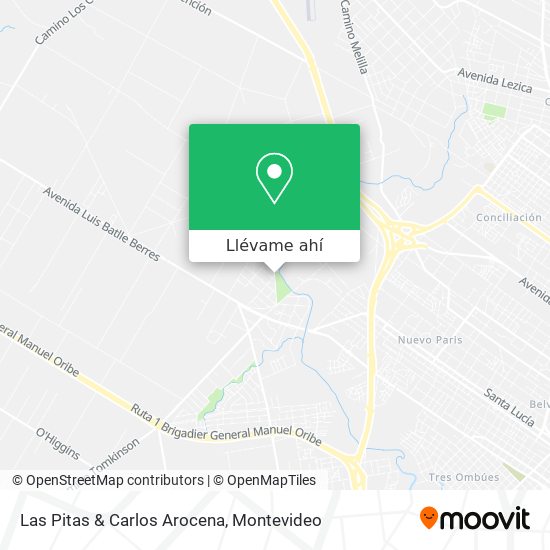 Mapa de Las Pitas & Carlos Arocena