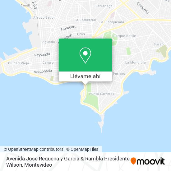 Mapa de Avenida José Requena y García & Rambla Presidente Wilson