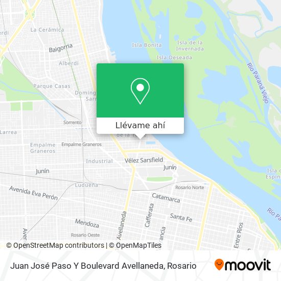 Mapa de Juan José Paso Y Boulevard Avellaneda