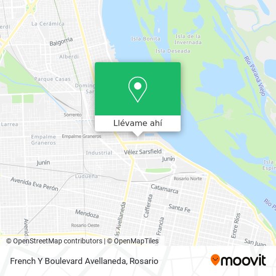 Mapa de French Y Boulevard Avellaneda