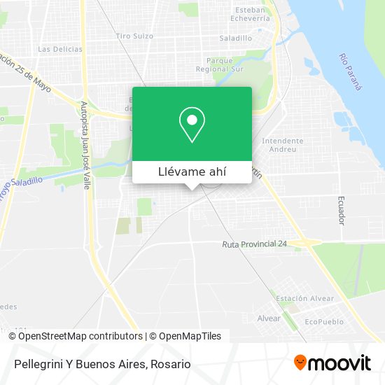 Mapa de Pellegrini Y Buenos Aires