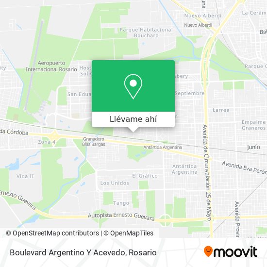 Mapa de Boulevard Argentino Y Acevedo