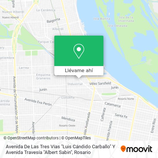 Mapa de Avenida De Las Tres Vías "Luis Cándido Carballo" Y Avenida Travesía "Albert Sabin"