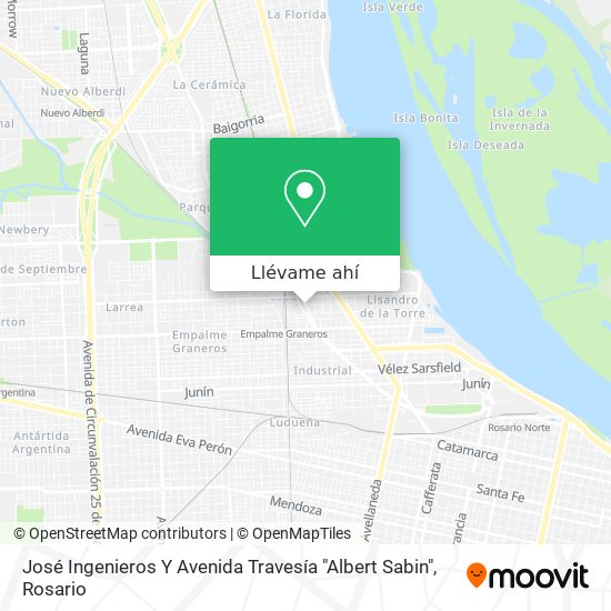 Mapa de José Ingenieros Y Avenida Travesía "Albert Sabin"
