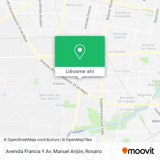 Mapa de Avenida Francia Y Av. Manuel Arijón